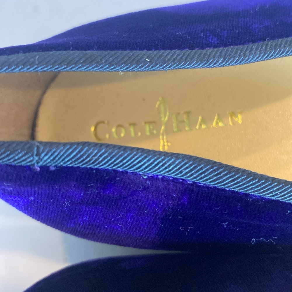 Cole Haan Women's Purple Sabrina Velvet Loafer - Picture 7 of 8
